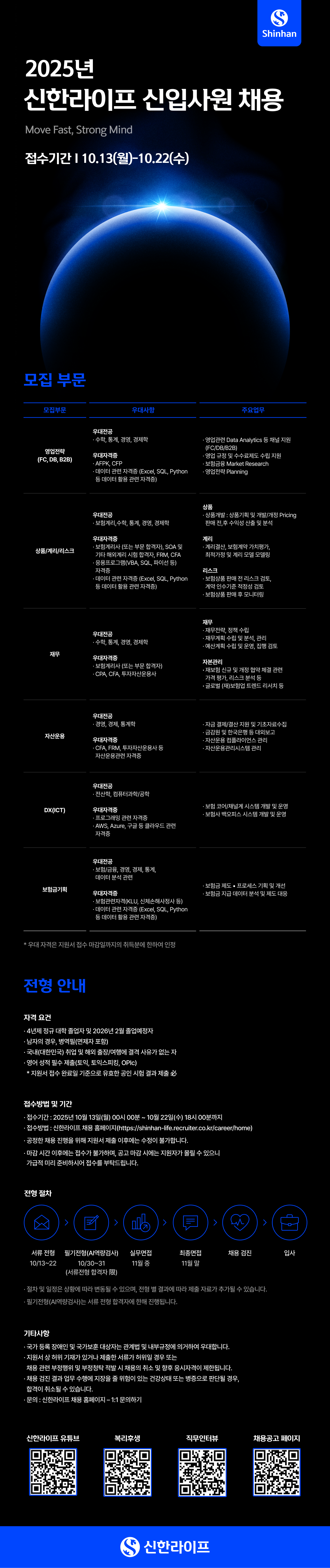 신한라이프생명보험(주) 채용 | 신입 · 영업전략(FC, DB, B2B) | 잡다